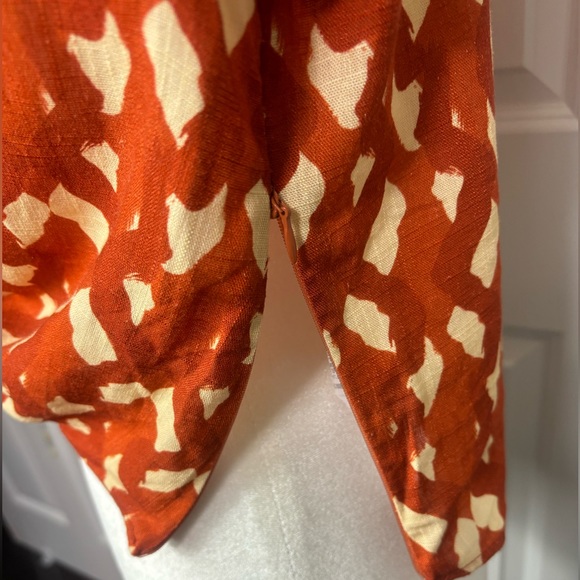 Zara Linen Blend Printed Top in Terracotta 
NWT - Picture 10 of 14